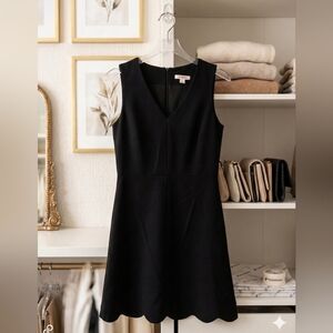 Joe Fresh Black Sleeveless V-Neck Midi Dress